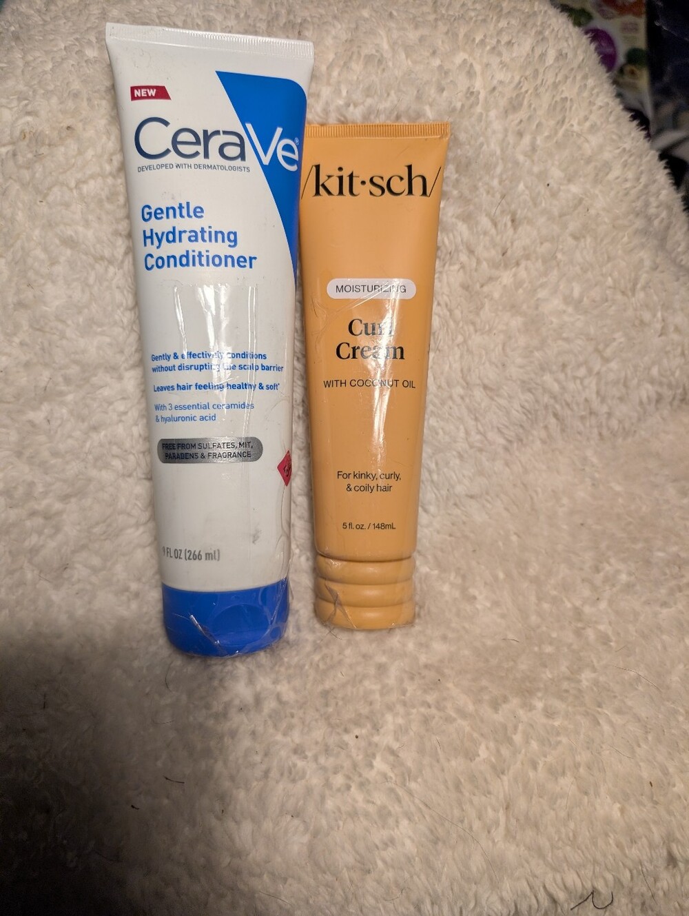Cerave Conditioner And Kitsch Curl Cream